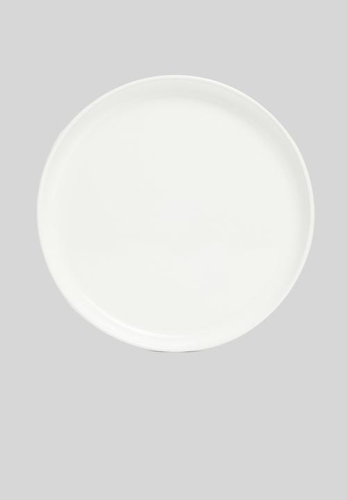 Omada - Flat stackable side plate - white