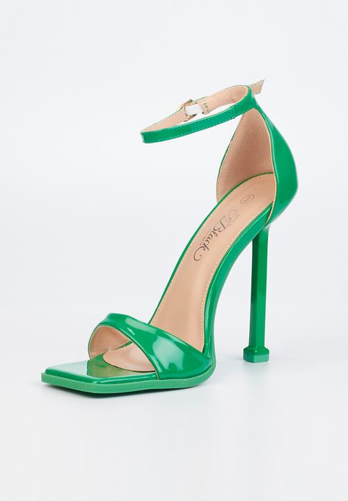 Miss Black - Majesty1 stiletto heel - green