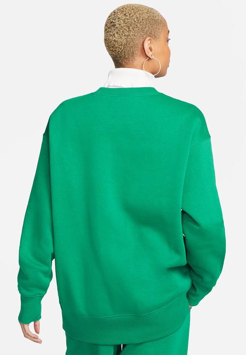 Nike - W nsw phnx flc os crew - malachite/sail