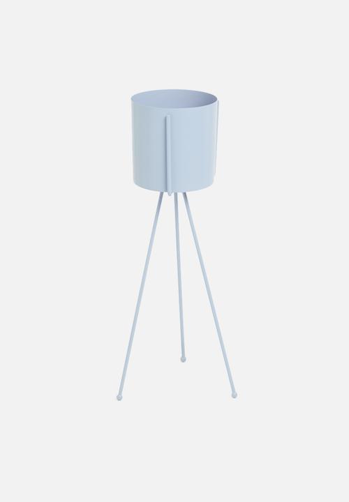 Sixth Floor - Lana planter with stand - soft blue