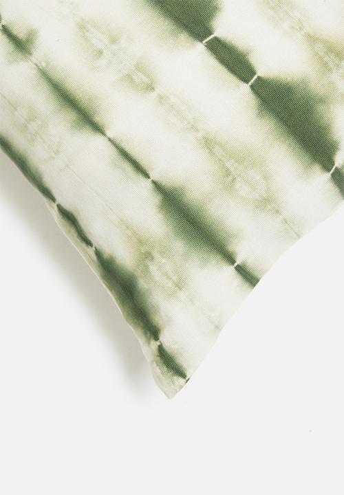 Sixth Floor - Mars cushion cover - green & white