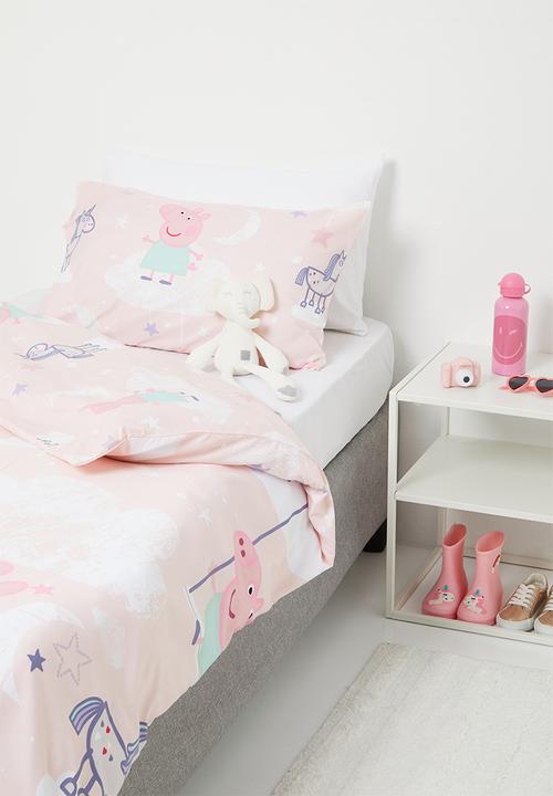 Character Group - Peppa pig reversible duvet cover set - pink