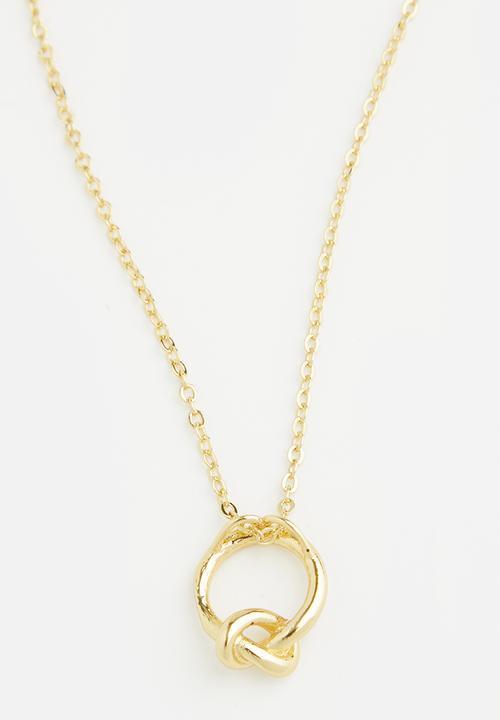 Superbalist - Infinity knot charm necklace - gold