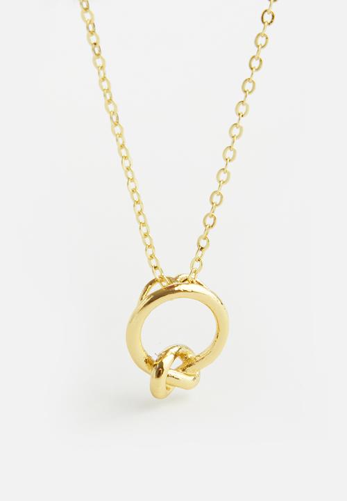 Superbalist - Infinity knot charm necklace - gold
