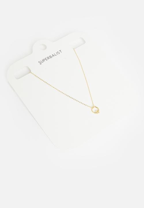 Superbalist - Infinity knot charm necklace - gold