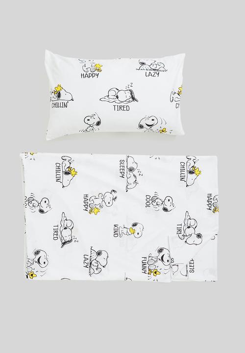 Character Group - Snoopy reversible duvet cover set - white & black
