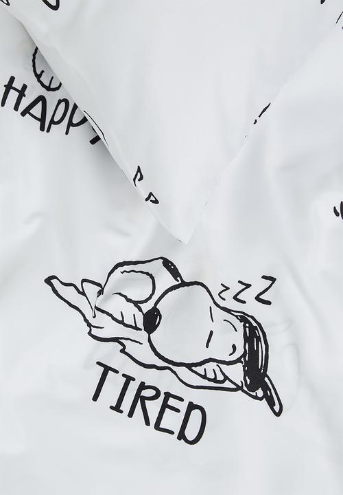 Character Group - Snoopy reversible duvet cover set - white & black