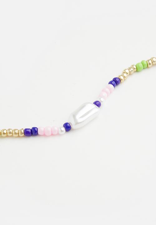 Superbalist - Faux pearl and beaded necklace - multi