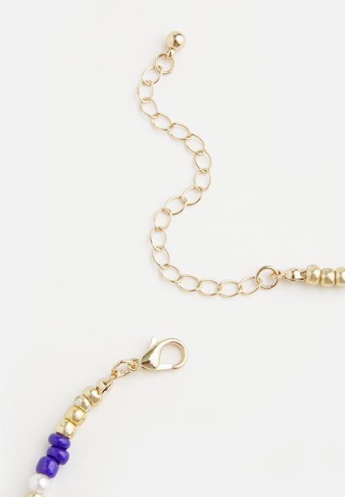 Superbalist - Faux pearl and beaded necklace - multi