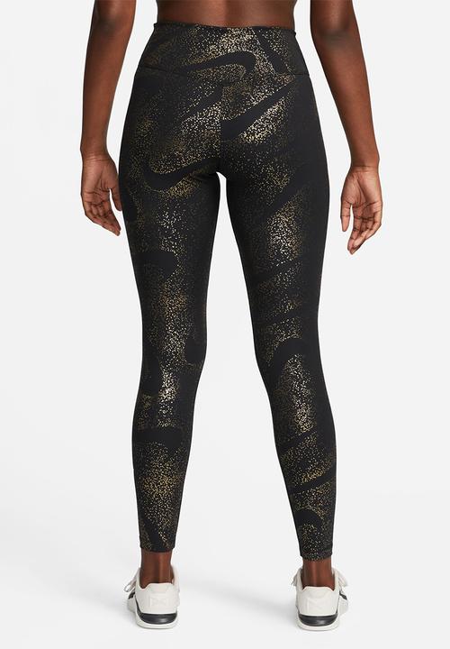 Nike - W nk one df mr tight aop - black/white