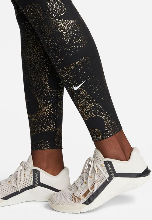 Nike - W nk one df mr tight aop - black/white