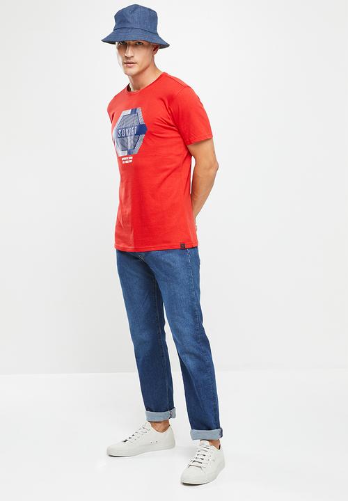 SOVIET - M ernesto short sleeve logo tee - red