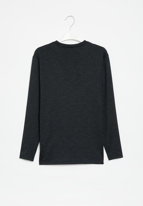 Billabong  - Boys shoreline lf long sleeve - black heather