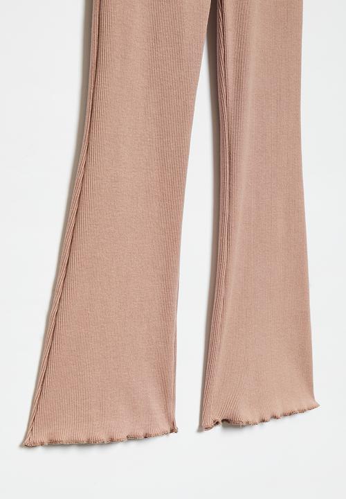 Superbalist - Flare rib legging - dusty mauve