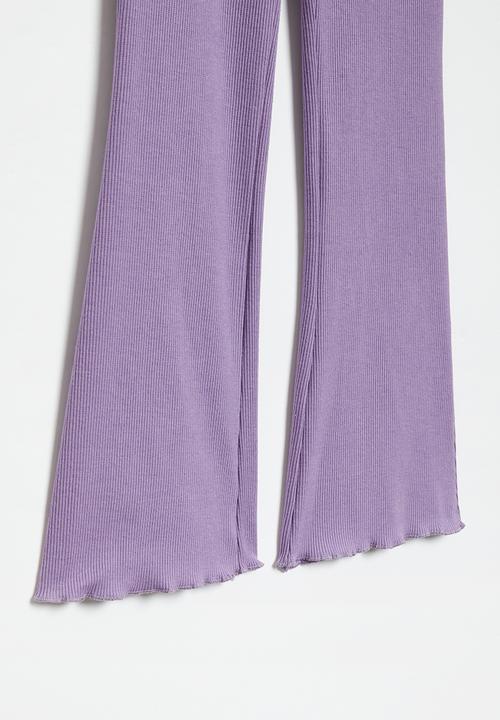 Superbalist - Flare rib legging - lavender