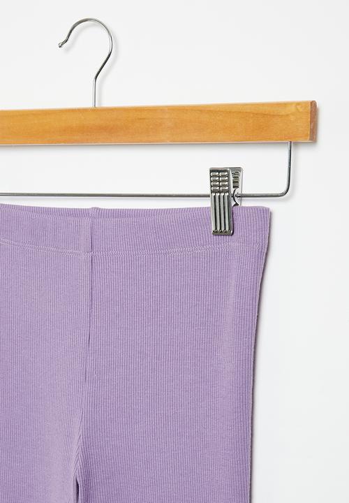 Superbalist - Flare rib legging - lavender