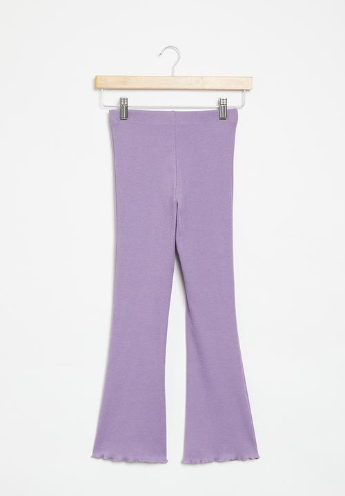 Superbalist - Flare rib legging - lavender