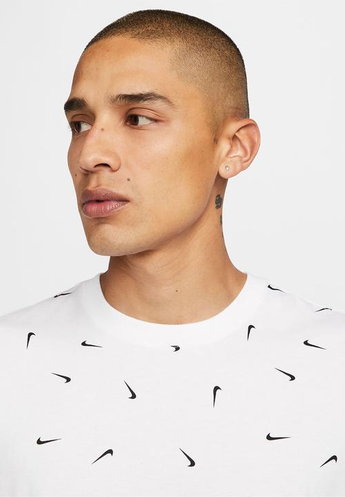 Nike - M nsw club tee aop - white