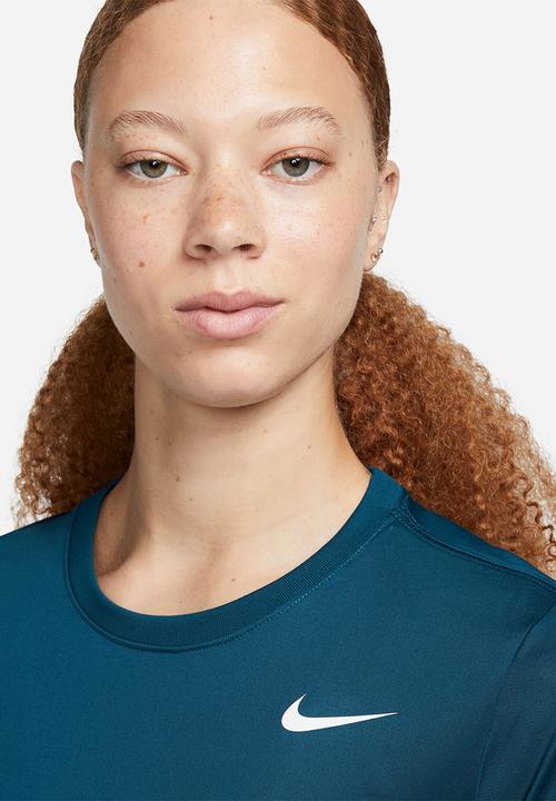 Nike - W nk df tee rlgd lbr - valerian blue/white