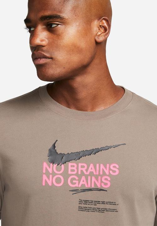 Nike - M nk df tee dye 2 - olive grey