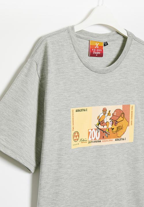 Holmes Bro's - Money short sleeve tee - grey