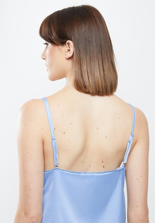Cotton On - Satin slip nightie - silky blue