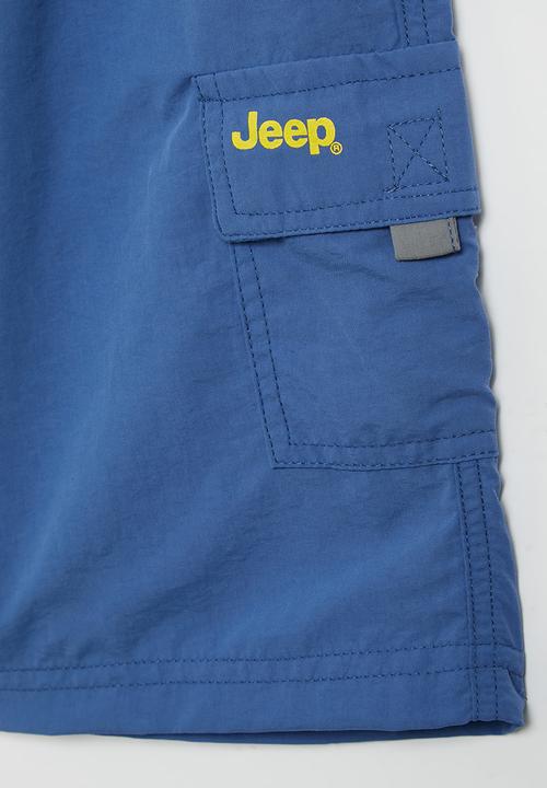 JEEP - Elasticated utility shorts - light blue