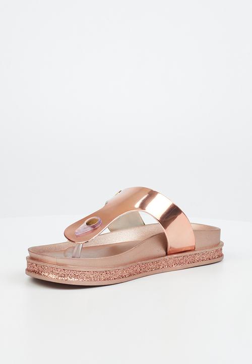 Viabeach - Tropica 1 T-bar slide - rose gold