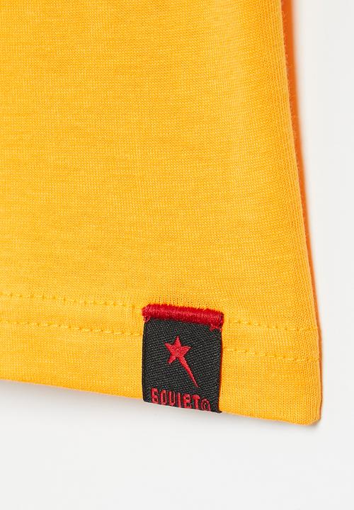 SOVIET - B maxson boys short sleeve logo tee - canary yellow
