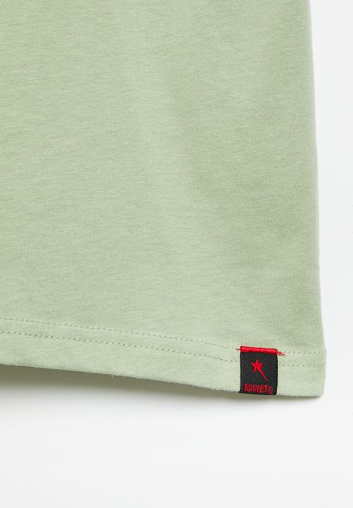 SOVIET - B brenner boys short sleeve logo tee - d sage