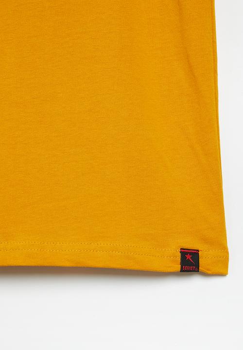 SOVIET - B lander boys short sleeve logo tee - new mustard