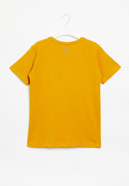 SOVIET - B lander boys short sleeve logo tee - new mustard