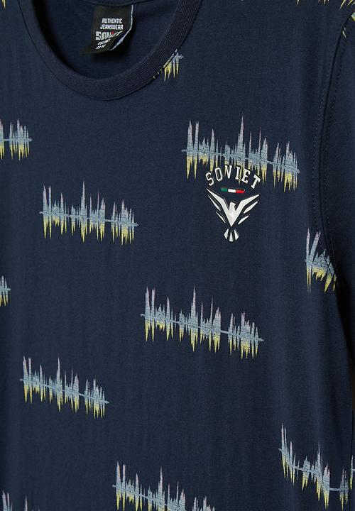 SOVIET - Fashion tee - navy