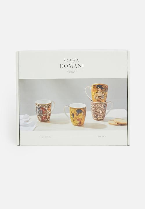 Maxwell & Williams - Casa domani gustav klimt mug set of 4 - multi