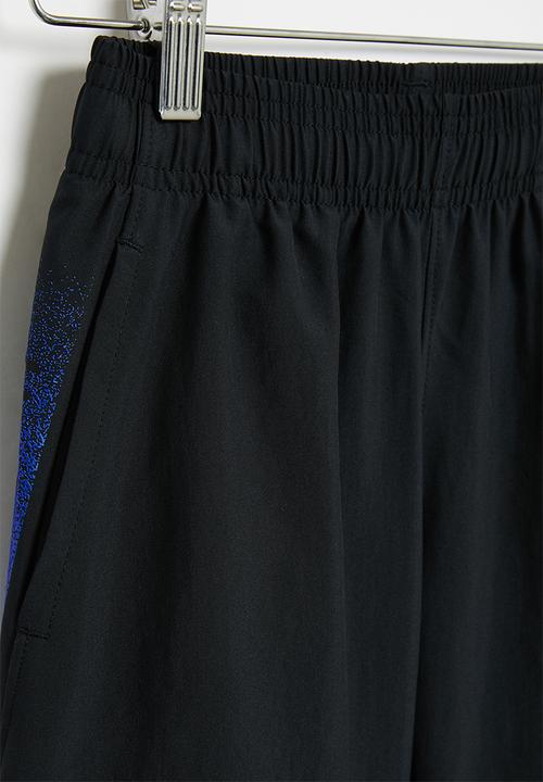 Under Armour - Ua woven graphic shorts - black & versa blue