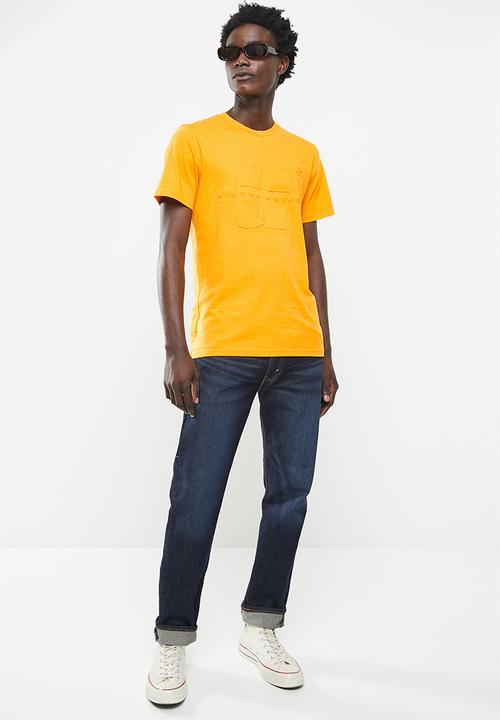 urban° - Urban embossed logo design tee - lemon