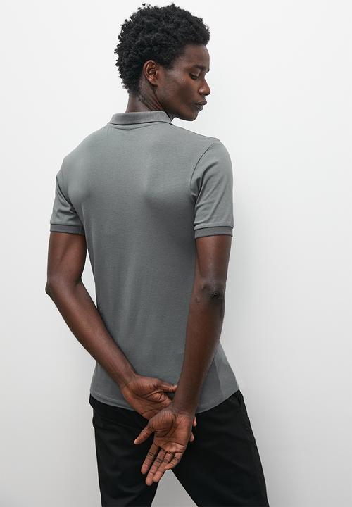 Superbalist - Muscle fit golfer - charcoal
