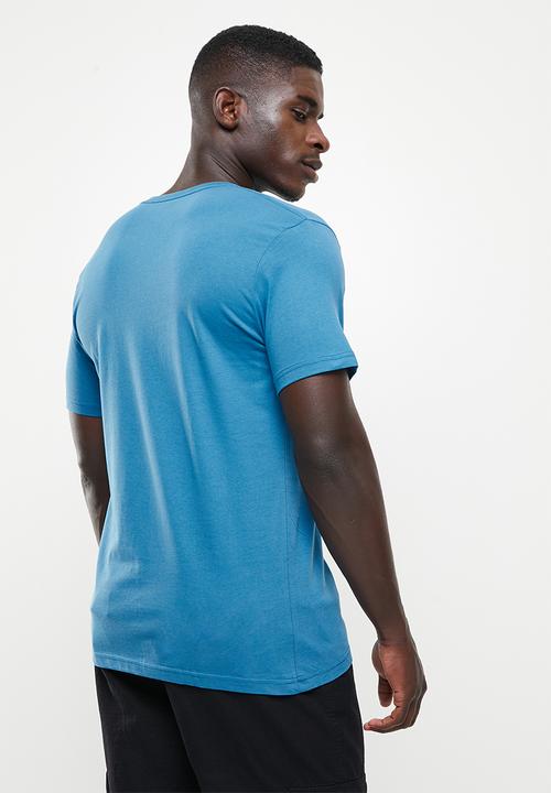 Wrangler - Boxed logo t - river turq