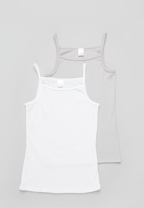 Superbalist - Girls strappy vest - pink & grey