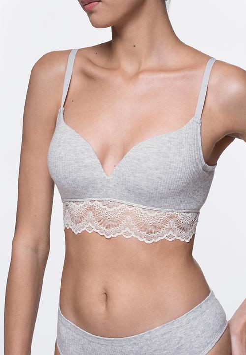 DORINA - Audrey light padded soft bra - grey