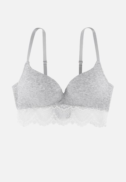 DORINA - Audrey light padded soft bra - grey