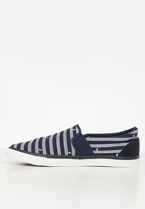 POLO - Pony aop slip on sneaker - navy