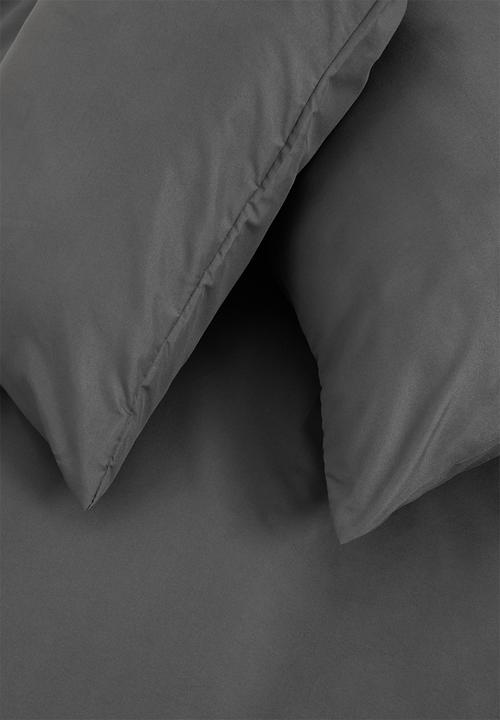 Sixth Floor - Recycled microfibre duvet set - pewter