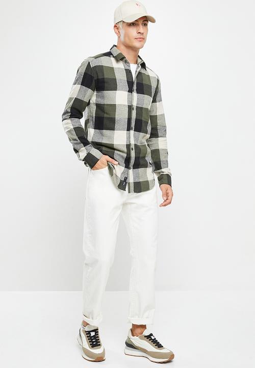 Only & Sons - Onsgudmund ls 3t check shirt - olive