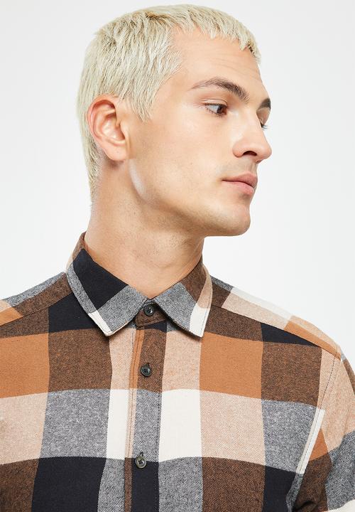 Only & Sons - Onsgudmund long sleeve shirt - tan