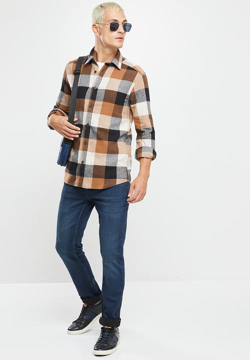 Only & Sons - Onsgudmund long sleeve shirt - tan