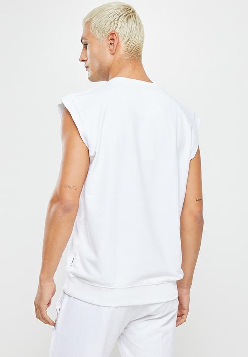 Ben Sherman - Crew tar sleeveless - white