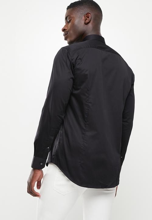 Ben Sherman - Slim ben shirt black - black