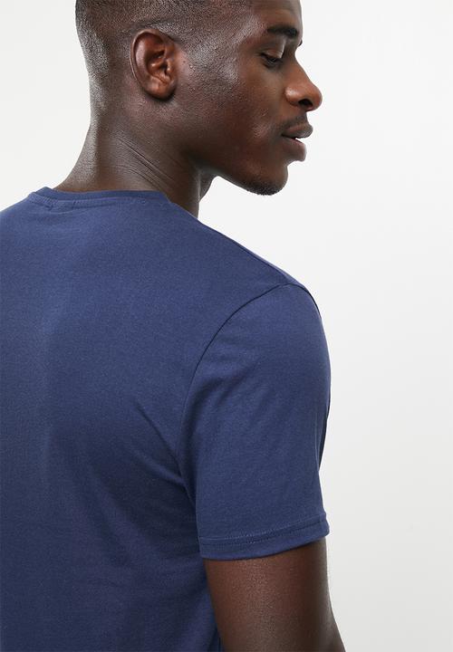 POLO - Men logo emb tee - navy