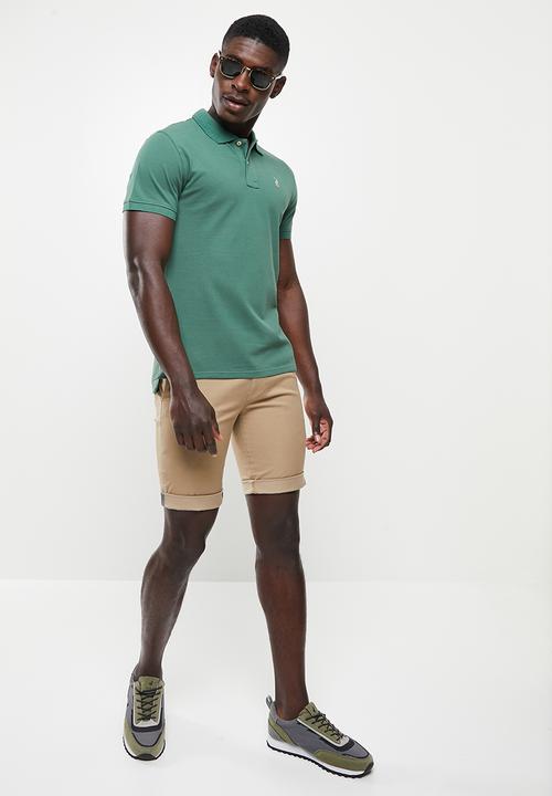 POLO - Men classic short sleeve golfer - green